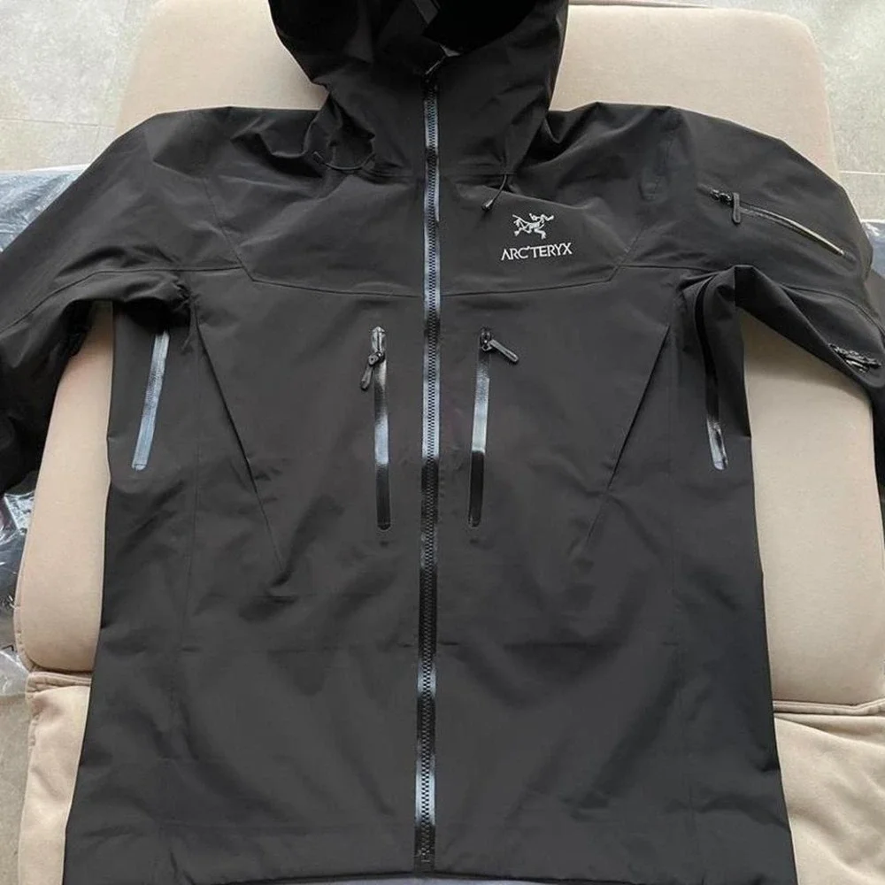 Arc'teryx Alpha SV Gore-Tex Pro Jacket Black Waterproof Shell Hooded Size M - Picture 2 of 6